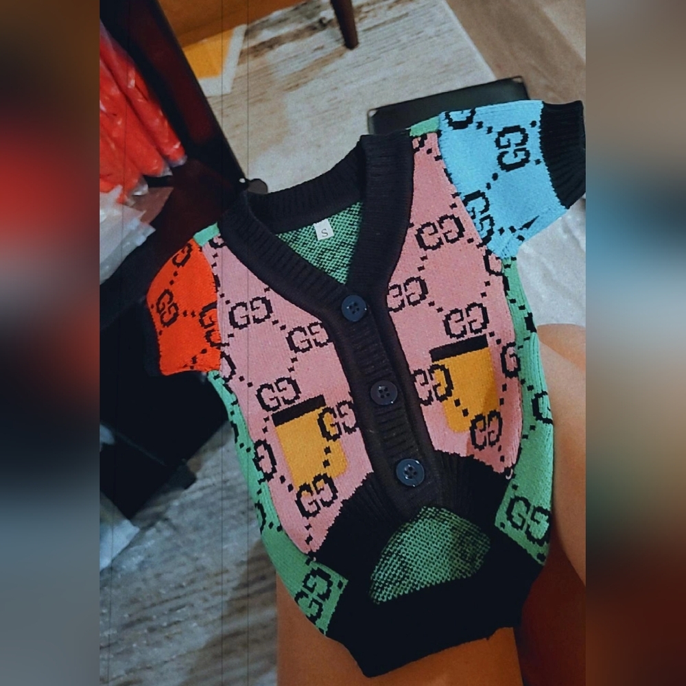 💎🐶Dog GG Print Sweater |Size: S